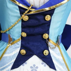 Genshin Impact Kamisato Ayaka Cosplay Costume Springbloom Missive Lolita Dress Suit With Straw Hat -cosplay Sales Shop kamisato ayaka cosplay 14
