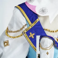 Genshin Impact Kamisato Ayaka Cosplay Costume Springbloom Missive Lolita Dress Suit With Straw Hat -cosplay Sales Shop kamisato ayaka cosplay 16