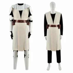 Star Wars The Clone Wars Cosplay Obi-Wan Kenobi Armor Costume Coat Uniform Outfits