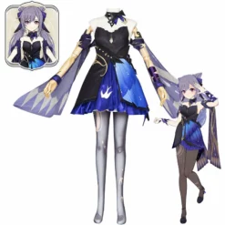 Genshin Impact Cosplay Keqing Cosplay Costume Opulent Splendor Outfit New Skin Dress