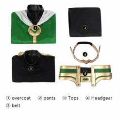 Kid Loki Cosplay Costume Superhero Green Suit Halloween Outfit -cosplay Sales Shop kid loki costume10