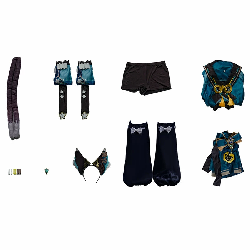 Genshin Impact Kirara Cosplay Costume Nekomata Style Dress Halloween Party Suit 9 Genshin Impact Kirara Cosplay Costume Nekomata Style Dress Halloween Party Suit - Image 9