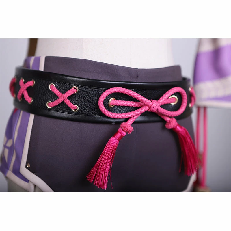 Genshin Impact Kuki Shinobu Cosplay Costume Genshin Sexy Vest Pants Halloween Outfit 5 Genshin Impact Kuki Shinobu Cosplay Costume Genshin Sexy Vest Pants Halloween Outfit - Image 5