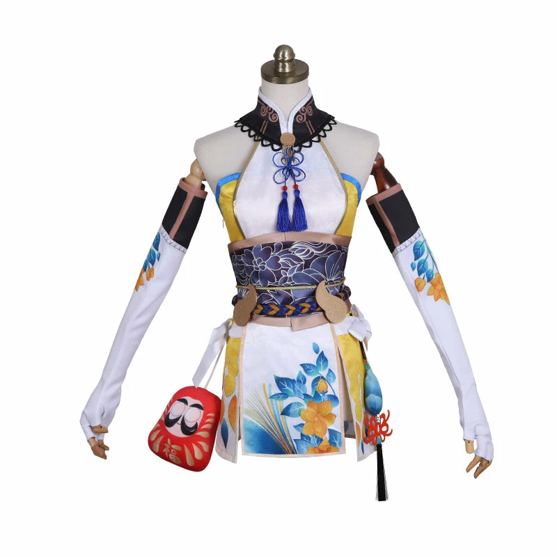 Tsuchimikado Kurumi Cosplay Costume Naraka: Bladepoint Outfit Kimono With Ear Tail 2 Tsuchimikado Kurumi Cosplay Costume Naraka: Bladepoint Outfit Kimono With Ear Tail - Image 2