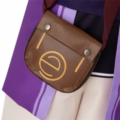 Genshin Impact Liben Cosplay Costume Gameplay NPC Genshin Purple Suit -cosplay Sales Shop liben genshin impact cosplay 12