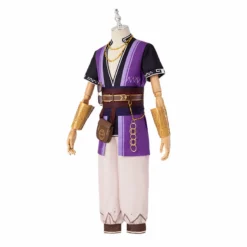 Genshin Impact Liben Cosplay Costume Gameplay NPC Genshin Purple Suit -cosplay Sales Shop liben genshin impact cosplay 18