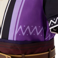 Genshin Impact Liben Cosplay Costume Gameplay NPC Genshin Purple Suit -cosplay Sales Shop liben genshin impact cosplay 19