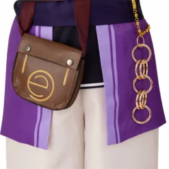 Genshin Impact Liben Cosplay Costume Gameplay NPC Genshin Purple Suit -cosplay Sales Shop liben genshin impact cosplay 9