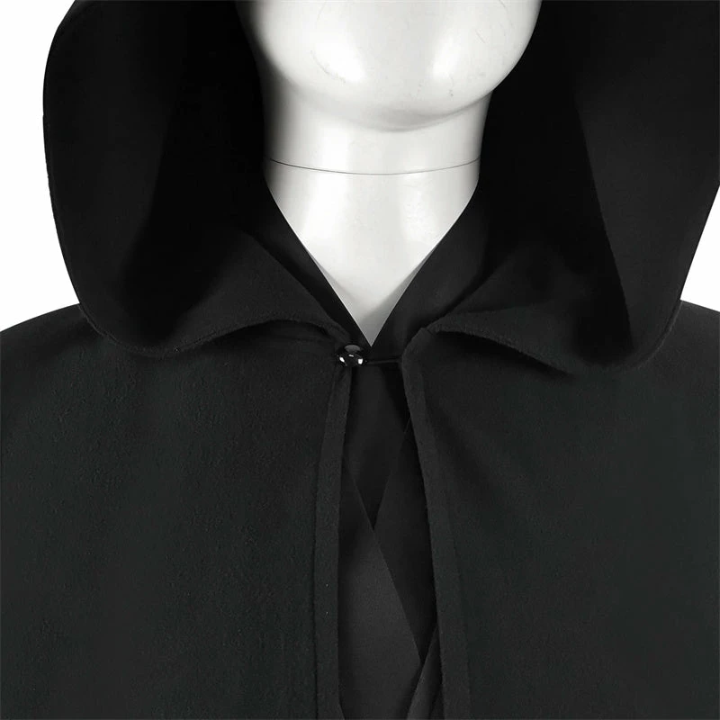 Star Wars Luke Skywalker Cosplay Costume Adult Jedi Luke Black Cloak Cape Outfit 11 Star Wars Luke Skywalker Cosplay Costume Adult Jedi Luke Black Cloak Cape Outfit - Image 11