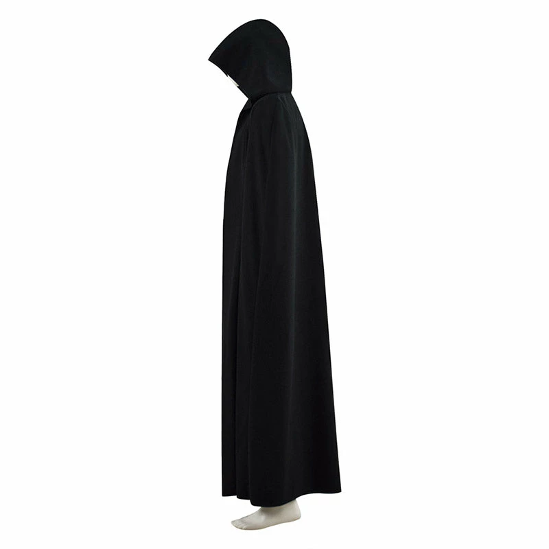 Star Wars Luke Skywalker Cosplay Costume Adult Jedi Luke Black Cloak Cape Outfit 3 Star Wars Luke Skywalker Cosplay Costume Adult Jedi Luke Black Cloak Cape Outfit - Image 3