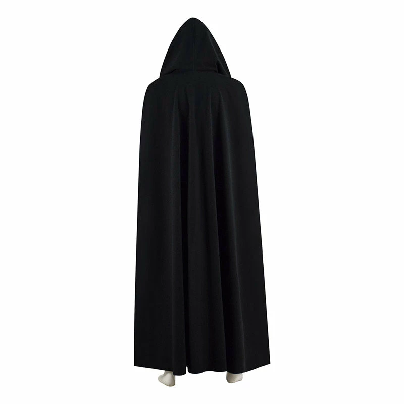 Star Wars Luke Skywalker Cosplay Costume Adult Jedi Luke Black Cloak Cape Outfit 4 Star Wars Luke Skywalker Cosplay Costume Adult Jedi Luke Black Cloak Cape Outfit - Image 4