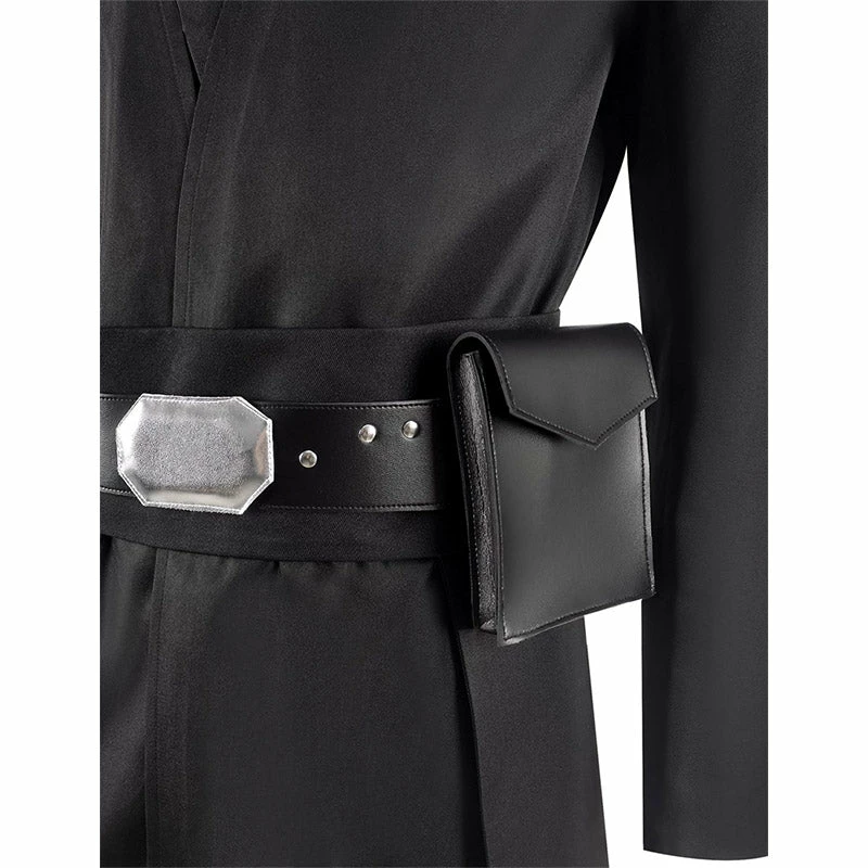 Star Wars Luke Skywalker Cosplay Costume Adult Jedi Luke Black Cloak Cape Outfit 6 Star Wars Luke Skywalker Cosplay Costume Adult Jedi Luke Black Cloak Cape Outfit - Image 6