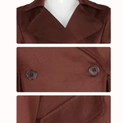 2023 M3gan Brown Coat Kids Girls M3gan Coat Cosplay Costume ACcosplay -cosplay Sales Shop m3gan brown coat 5