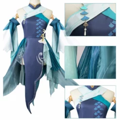 Genshin Impact Madame Ping Cosplay Costume Anime Streetward Rambler Dress Suit -cosplay Sales Shop madame ping cosplay 6
