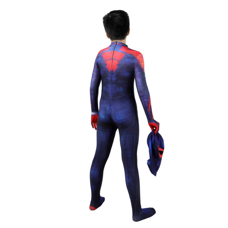 Kids Miguel O'hara Spider Verse Cosplay Spider-Man Across The Spider-Verse Spiderman 2099 Bodysuit 3 Kids Miguel O'hara Spider Verse Cosplay Spider-Man Across The Spider-Verse Spiderman 2099 Bodysuit - Image 3