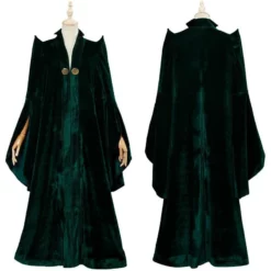 Professor Minerva McGonagall Cosplay Harry Potter Costume Green Robe Halloween Carnival Suit