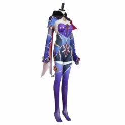 Genshin Impact Mona Megistus Cosplay Costume Anime Astrologist Purple Uniform Halloween Party Dress -cosplay Sales Shop mona megistus cosplay 5