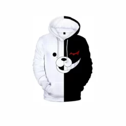 Danganronpa Monokuma Print Hoodies Jacket Black White Bear Cosplay Costume -cosplay Sales Shop monokuma cosplay costume 4