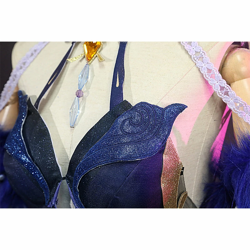 Genshin Impact Cosplay Ningguang Costume Orchids Evening Gown Dress Chinese Qipao 8 Genshin Impact Cosplay Ningguang Costume Orchids Evening Gown Dress Chinese Qipao - Image 8