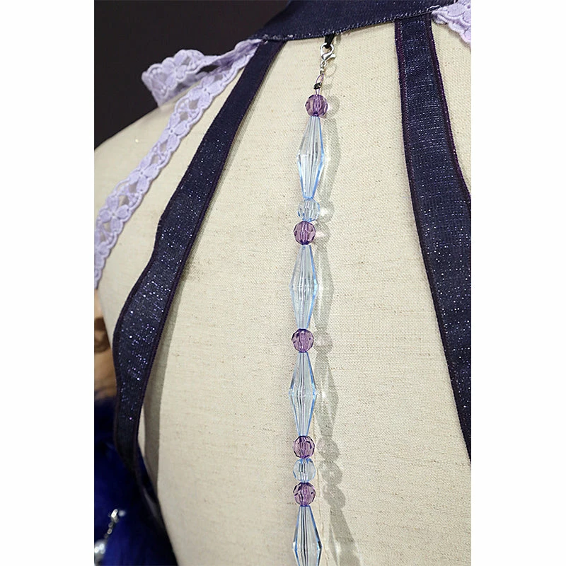 Genshin Impact Cosplay Ningguang Costume Orchids Evening Gown Dress Chinese Qipao 9 Genshin Impact Cosplay Ningguang Costume Orchids Evening Gown Dress Chinese Qipao - Image 9