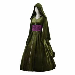 Star Wars Revenge Of The Sith Padme Amidala Green Cloak Padme Velvet Dress Cosplay Costume -cosplay Sales Shop padme green dress 4