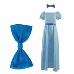 Peter Pan Wendy Darling Cosplay Costume Princess Blue Dress For Women Kids -cosplay Sales Shop peter pan wendy costume5