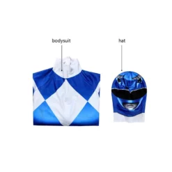 Power Rangers Blue Ranger Costume For Kids Suit Zentai Jumpsuit Halloween -cosplay Sales Shop power ranger blue suits1 2