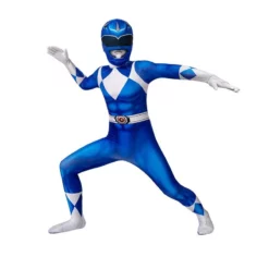 Power Rangers Blue Ranger Costume For Kids Suit Zentai Jumpsuit Halloween -cosplay Sales Shop power ranger blue suits1 5