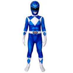 Power Rangers Blue Ranger Costume For Kids Suit Zentai Jumpsuit Halloween -cosplay Sales Shop power ranger blue suits1 9