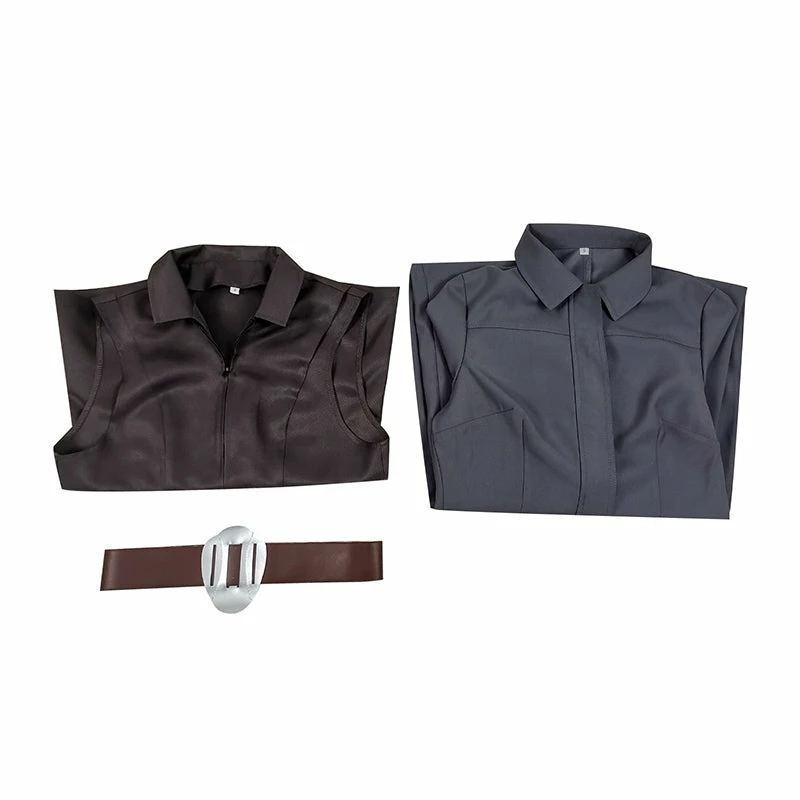 Star Wars Princess Leia Cosplay Costume Brown Vest Uniform Halloween Carnival Suit 6 Star Wars Princess Leia Cosplay Costume Brown Vest Uniform Halloween Carnival Suit - Image 6