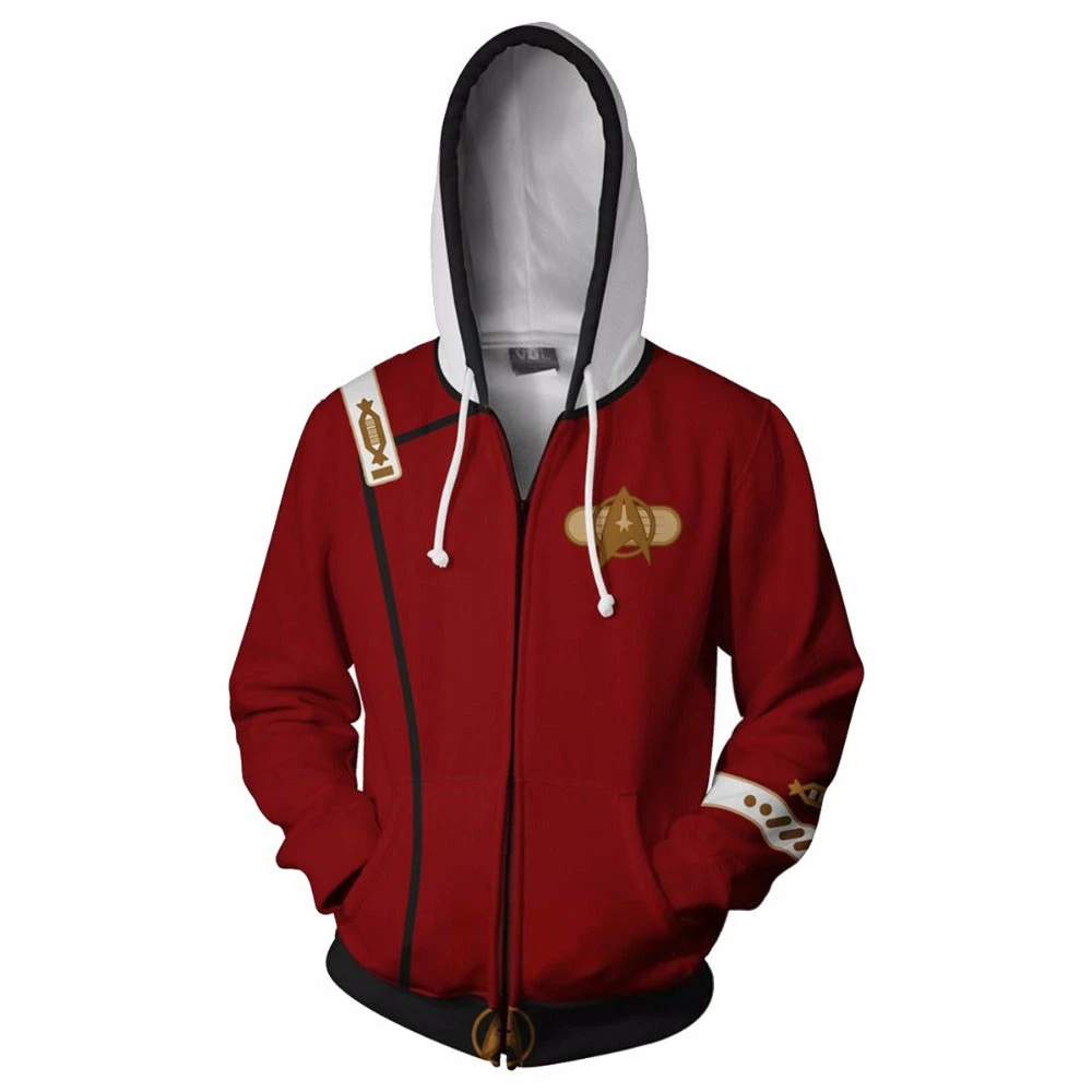 Star Trek The Wrath Of Khan Hoodie 3d Printed Zipper Swearshirts 2 Star Trek The Wrath Of Khan Hoodie 3d Printed Zipper Swearshirts - Image 2