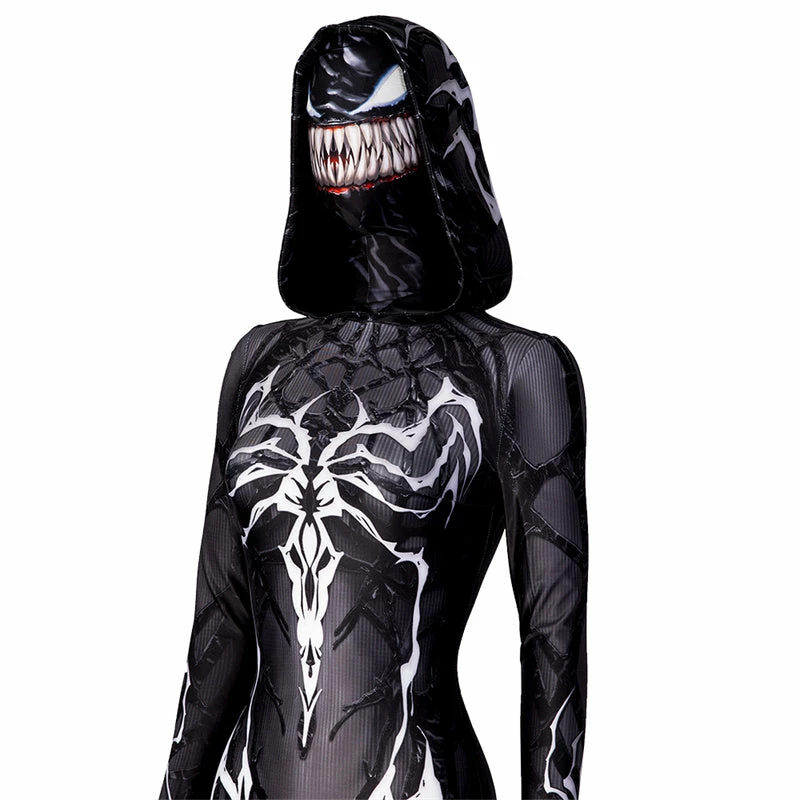 War Story Queen Of The Dark Spider Costume Venom Gwen Cosplay Female Black Spiderman Jumpsuit 13 War Story Queen Of The Dark Spider Costume Venom Gwen Cosplay Female Black Spiderman Jumpsuit - Image 13