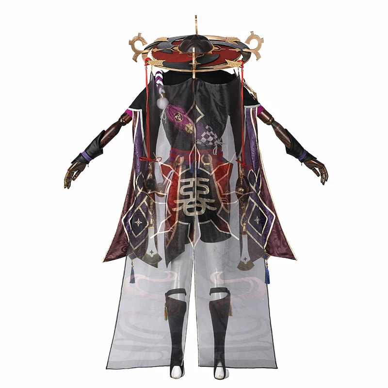 Scaramouche Cosplay Genshin Impact Costume Game Suit Japanese Wooden Shoes 2 Scaramouche Cosplay Genshin Impact Costume Game Suit Japanese Wooden Shoes - Image 2
