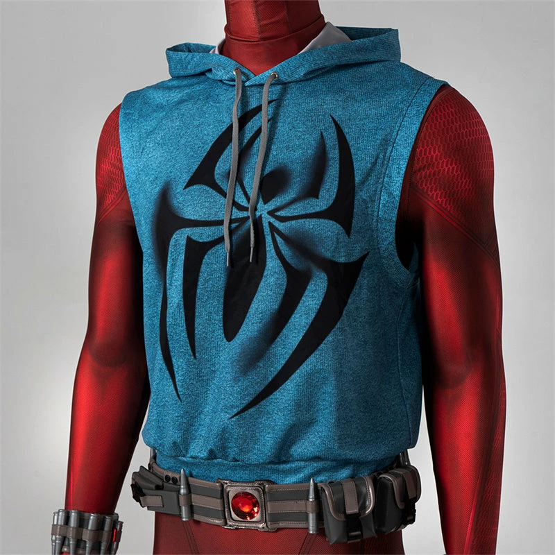 Scarlet Spider Ben Reily Cosplay Costume Spider Man Jumpsuit Vest Halloween Carnival Suit 10 Scarlet Spider Ben Reily Cosplay Costume Spider Man Jumpsuit Vest Halloween Carnival Suit - Image 10
