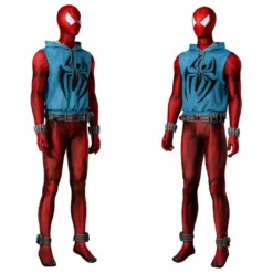 Scarlet Spider Ben Reily Cosplay Costume Spider Man Jumpsuit Vest Halloween Carnival Suit 22 Scarlet Spider Ben Reily Cosplay Costume Spider Man Jumpsuit Vest Halloween Carnival Suit -cosplay Sales Shop scarlet spider suit 4