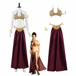 Slave Leia Costume Star Wars 3 Return Of The Jedi Cosplay Sexy Girl Bikini Halloween Outfit