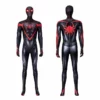 Spider-Man: Miles Morales Cosplay Costume Spiderman 2 PS5 Suit Halloween Black Jumpsuit