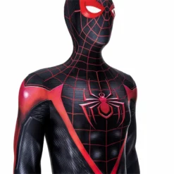 Spider-Man: Miles Morales Cosplay Costume Spiderman 2 PS5 Suit Halloween Black Jumpsuit -cosplay Sales Shop spider man miles morales suit 15