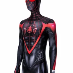 Spider-Man: Miles Morales Cosplay Costume Spiderman 2 PS5 Suit Halloween Black Jumpsuit -cosplay Sales Shop spider man miles morales suit 17