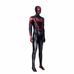 Spider-Man: Miles Morales Cosplay Costume Spiderman 2 PS5 Suit Halloween Black Jumpsuit -cosplay Sales Shop spider man miles morales suit 3