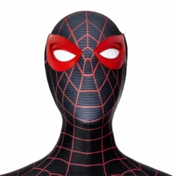 Spider-Man: Miles Morales Cosplay Costume Spiderman 2 PS5 Suit Halloween Black Jumpsuit -cosplay Sales Shop spider man miles morales suit 6