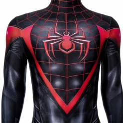 Spider-Man: Miles Morales Cosplay Costume Spiderman 2 PS5 Suit Halloween Black Jumpsuit -cosplay Sales Shop spider man miles morales suit 7