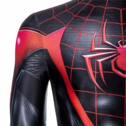 Spider-Man: Miles Morales Cosplay Costume Spiderman 2 PS5 Suit Halloween Black Jumpsuit -cosplay Sales Shop spider man miles morales suit 8
