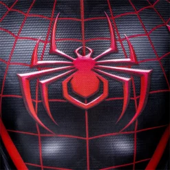 Spider-Man: Miles Morales Cosplay Costume Spiderman 2 PS5 Suit Halloween Black Jumpsuit -cosplay Sales Shop spider man miles morales suit 9