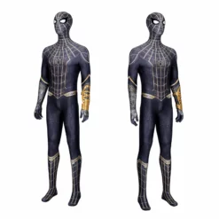 Spider-Man: No Way Home Black And Gold Suit Peter Parker Costume Spiderman Jumpsuit -cosplay Sales Shop spider man no way home costume2