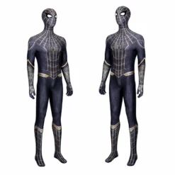 Spider-Man: No Way Home Black And Gold Suit Peter Parker Costume Spiderman Jumpsuit -cosplay Sales Shop spider man no way home costume4