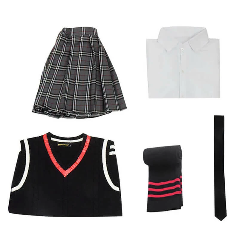 Spider-Man: Into The Spider-Verse Peni Parker School Uniform Cosplay Costume 5 Spider-Man: Into The Spider-Verse Peni Parker School Uniform Cosplay Costume - Image 5