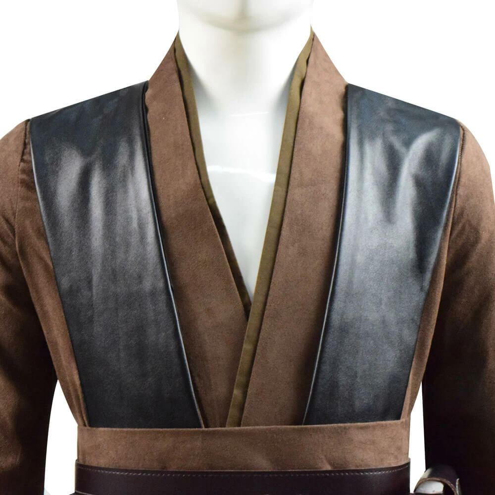 Star Wars Costumes Kids Obi-Wan Cosplay Costume Full Set Jedi Tunic Cloak Outfit Deluxe 12 Star Wars Costumes Kids Obi-Wan Cosplay Costume Full Set Jedi Tunic Cloak Outfit Deluxe - Image 12
