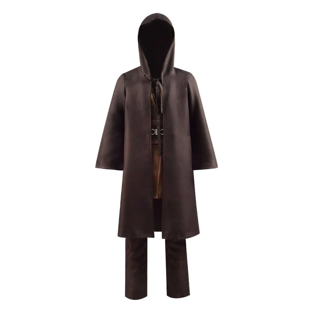 Star Wars Costumes Kids Obi-Wan Cosplay Costume Full Set Jedi Tunic Cloak Outfit Deluxe 2 Star Wars Costumes Kids Obi-Wan Cosplay Costume Full Set Jedi Tunic Cloak Outfit Deluxe - Image 2