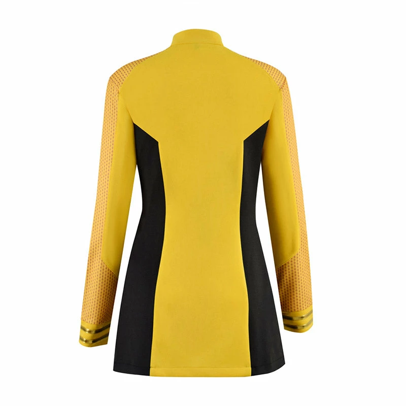 Star Trek Strange New Worlds Costume Number One Una Chin-riley Cosplay Yellow Starfleet Uniforms Dress 2 Star Trek Strange New Worlds Costume Number One Una Chin-riley Cosplay Yellow Starfleet Uniforms Dress - Image 2